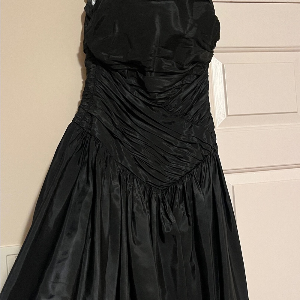 Lillie Rubin Vintage Strapless Dress- “crumb catcher” type “rouched” V bodice - Picture 6 of 13